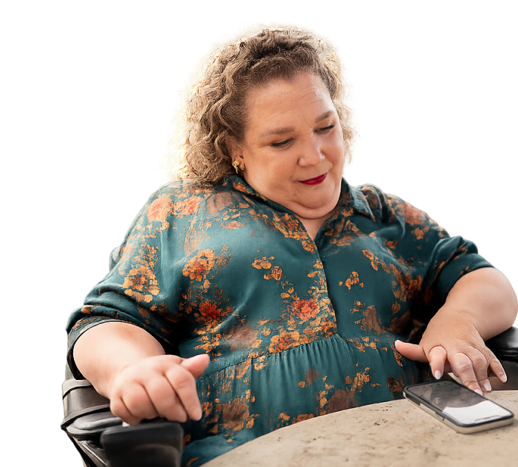 Mindy, a person treated with ISEMBYLD and paid spokesperson